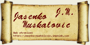 Jasenko Muskalović vizit kartica